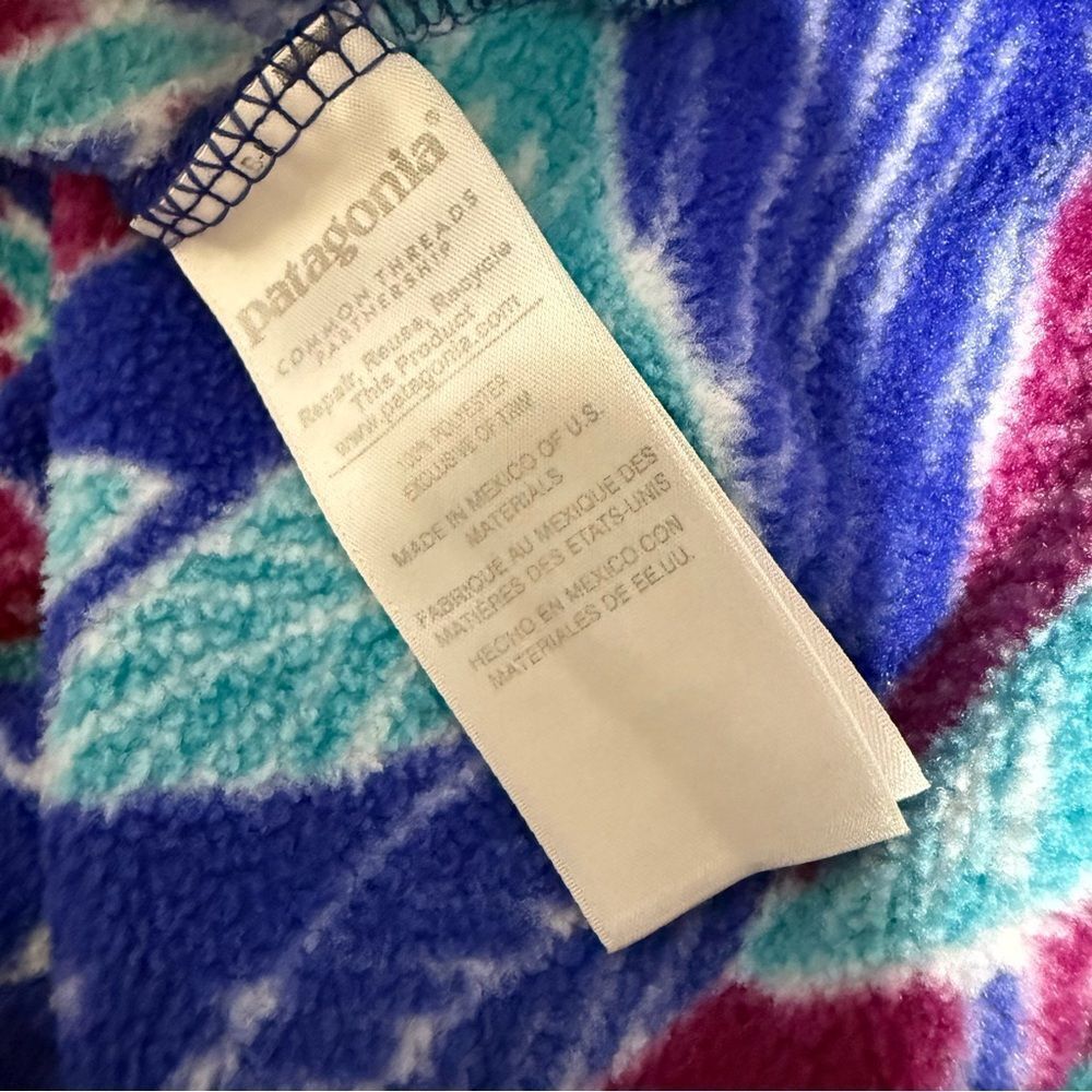 Patagonia Synchilla "Harvest Moon" Allover Owl Print Snap T Sweater - Picture 5 of 14
